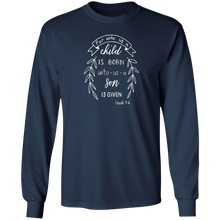 Load image into Gallery viewer, Isaiah 9:6 Soulbreather Scripture Long Sleeve T-Shirt